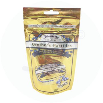 Grethers Pastillen Blueberry zuckerfrei Beutel 100 g 