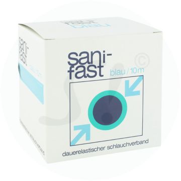 Sanifast Elastischer Schlauchverband Bein 10 m blau