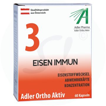 Adler Pharma Ortho Aktiv Eisen Immun Kapseln 60 Stk.