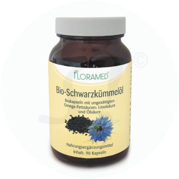 Floramed Bio-Schwarzkümmelöl, 90 Kapseln DE-ÖKO-003