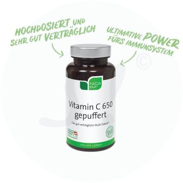 Nicapur Vitamin C 650 gepuffert Kapseln 60 Stk.