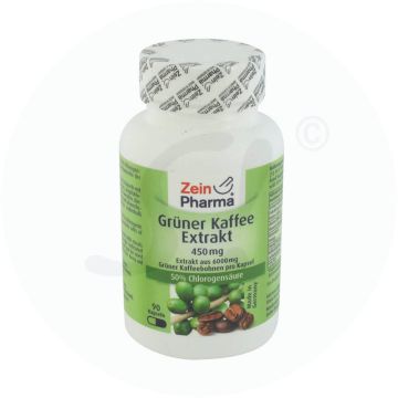 ZeinPharma Grüner Kaffee Extrakt 450 mg Kapseln 90 Stk.