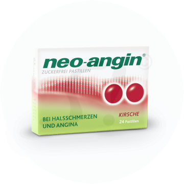 neo-angin Kirsche Pastillen zuckerfrei 24 Stk.