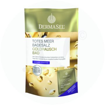 Dermasel exklusiv Totes Meer Badesalz Goldrausch 400 ml 