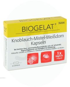 BIOGELAT Knoblauch-Mistel-Weißdorn Kapseln