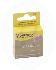 Ohropax Geräuschschutz 4 Stk.