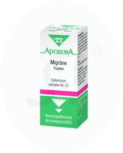 Apozema Tropfen Nr. 22 Migräne 50 ml