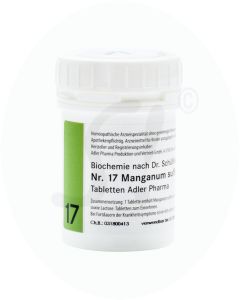 Schüßler Nr. 17 Manganum Sulfuricum Adler Pharma 1 kg D 12
