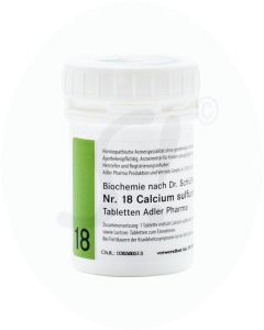 Schüßler Nr. 18 Calcium Sulfuricum Adler Pharma 1 kg D 12