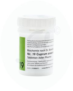 Schüßler Nr. 19 Cuprum Arsenicum Adler Pharma 500 g D 12