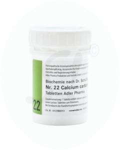 Schüßler Nr. 22 Calcium Carbonicum Adler Pharma 1 kg D 12