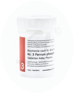 Schüßler Nr. 3 Ferrum Phosphoricum Adler Pharma 250 g D 12