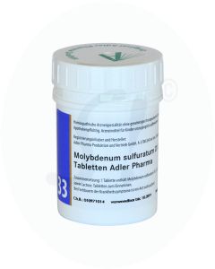Schüßler Nr. 33 Molybdenum Sulfuratum Adler Pharma D 12 100 g D 12
