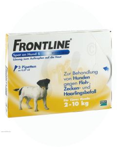 Frontline Spot on Hund S 2-10 kg 3 Stk.