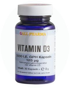 Gall Pharma Vitamin D3 5000IE Kapseln 30 Stk.