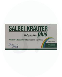 Ehrmed Bioflora Salbei Kräuter Plus Halspastillen 20 Stk.