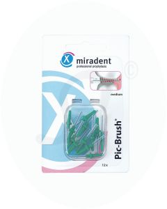 Miradent Pic-Brush® Ersatzbürsten Grün 12 Stk.