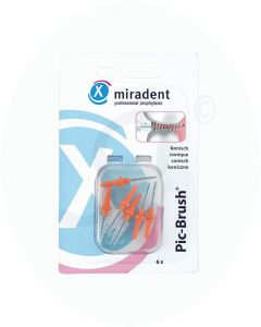 Miradent Pic-Brush® Ersatzbürsten  Orange 6 Stk.