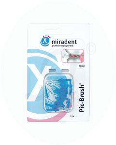 Miradent Pic-Brush® Ersatzbürsten blau 12 Stk.