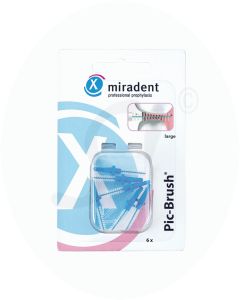 Miradent Pic-Brush® Ersatzbürsten  blau 6 Stk.