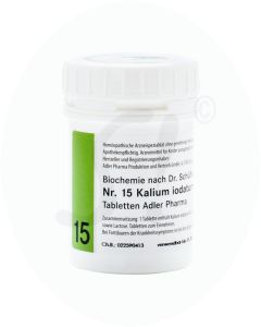 Schüßler Nr. 15 Kalium Jodatum Adler Pharma 100 g D 12