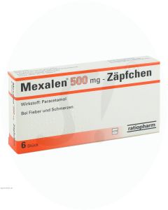 Mexalen 500 mg Zäpfchen 6 Stk.