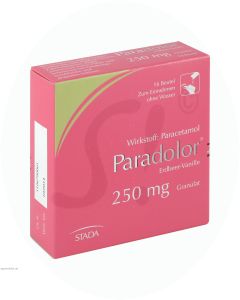 Paradolor 250 mg Granulat Erdbeer-Vanille 16 Stk.