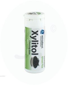 miradent Xylitol Chewing Gum 30 Stk. Green Tea