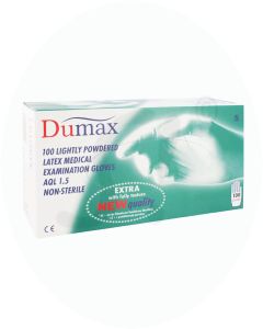 Untersuchungshandschuh Dumax Latex gepudert 100 Stk.