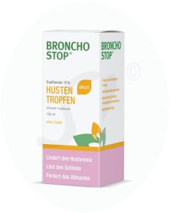 BRONCHOSTOP Guaifenesin 10% akut Hustentropfen 100 ml