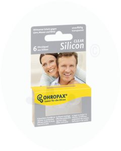 Ohropax Silicon gegen Lärm 6 Stk. farblos