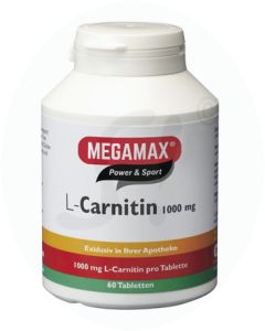 Megamax L-Carnitin Tabletten 1000 60 Stk.