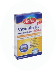 Abtei Vitamin D3 Wochendepot 12 Stk.