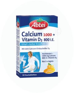 Abtei Calcium 1000 + D3 Osteo Vital Kautabletten 30 Stk.