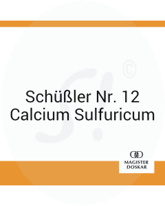 Schüßler Nr. 12 Calcium Sulfuricum Doskar 50 g D 6 Salbe