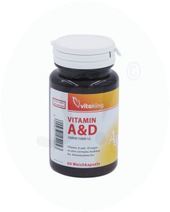 Vitaking Vitamin A+D Weichkapseln 60 Stk. 1000IE