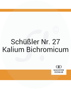 Schüßler Nr. 27 Kalium Bichromicum Doskar D 6 Globuli 20 g