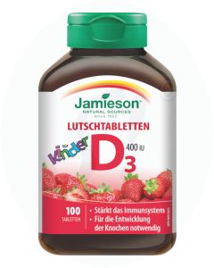 Jamieson Vitamin D3 400 I.U. für Kinder Tabletten 100 Stk.