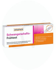 Ratiopharm Schwangerschafts-Frühtest 2 Stk.