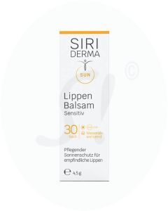 Siriderma Lippenbalsam Sensitiv LSF 30 4,5 g