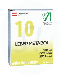 Adler Pharma Ortho Aktiv Leber Metabol Kapseln 60 Stk.