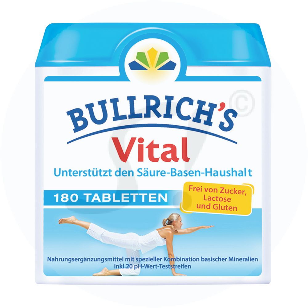 Bullrichs Vital Tabletten 180 St 2 mal  Basentabletten Kapseln 